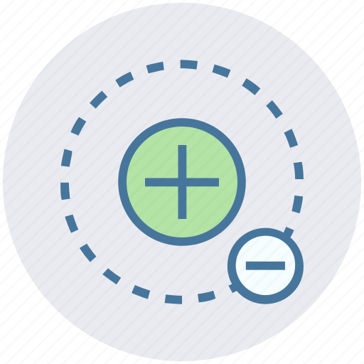 Cell, circle, math, minus, molecule, plus, science icon - Download on Iconfinder