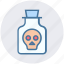 bottle, deadly, poison, potion, skull, toxic, weaponry 