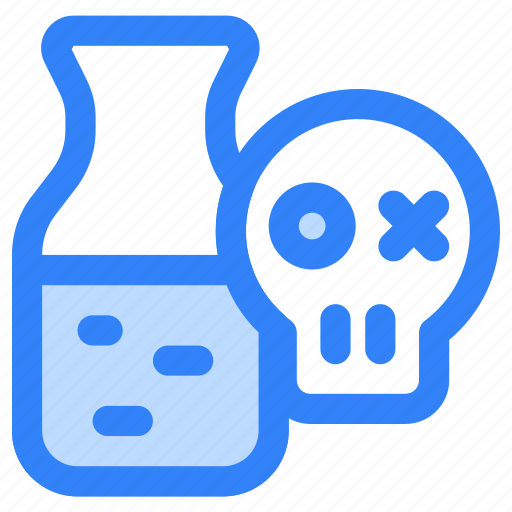 Test, flask, liquid, chemical, toxic, poison, dangerous icon - Download on Iconfinder