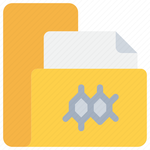 Document, folder, laboratory, molecular, science icon - Download on Iconfinder