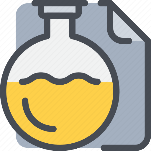 Chemistry, document, flasks, laboratory, science icon - Download on Iconfinder