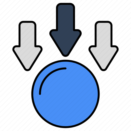 Falling ball, projectile motion, ball gravity, physics, potential energy icon - Download on Iconfinder