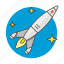 explore, flight, in, outer, rocket, science, space, stars, technology 