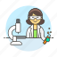erlenmeyer, experiments, flask, lab, rack, science, scientist, technology, test, tubes, woman 