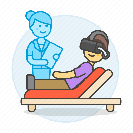 Physicatrist, vr, reality, virtual, therapy, psychologist, medical icon - Download on Iconfinder