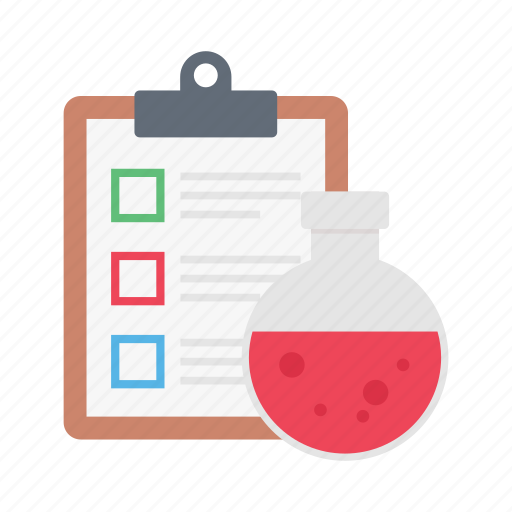 Lab, report, clipboard, flask, science icon - Download on Iconfinder