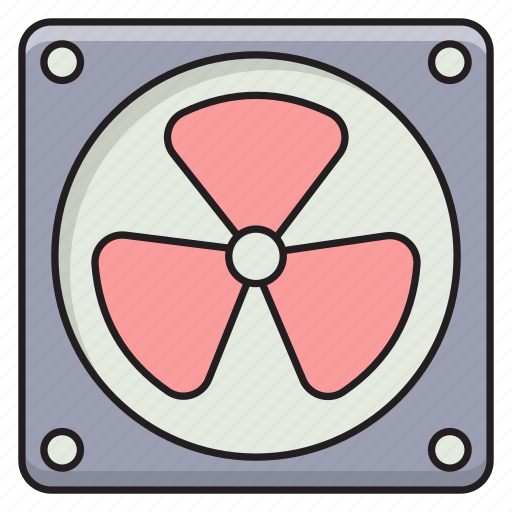 Cpufan, coolingfan, technology, hardware, exhaust icon - Download on Iconfinder