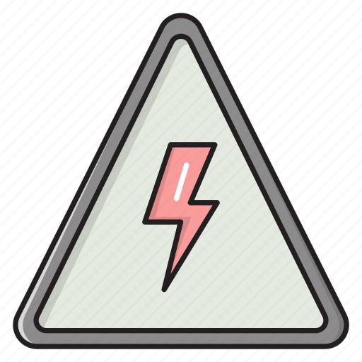 Warning, alert, electric, sign, bolt icon - Download on Iconfinder