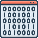 binary, code, computer, data, matrix