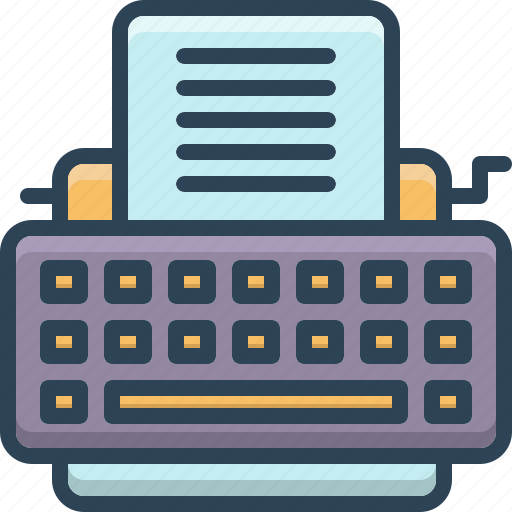Keys, type, typewriter, writer icon - Download on Iconfinder