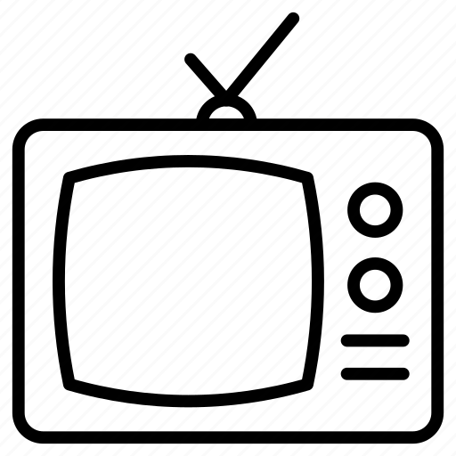 Television, tv, screen, monitor, antique icon - Download on Iconfinder