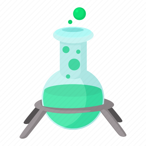 Cartoon, chemical, experiment, laboratory, science, test, tube icon - Download on Iconfinder