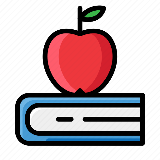 Apple, book, education, knowledge, laboratory, science icon - Download on Iconfinder
