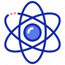 atom, science, react, physics