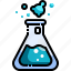 flask, beaker, experiment, chemistry, liquid, science lab, test tube 