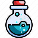 flask, beaker, experiment, chemistry, liquid, science lab, test tube