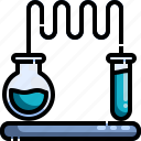 flask, experiment, laboratory, chemistry, liquid, science lab, test tube