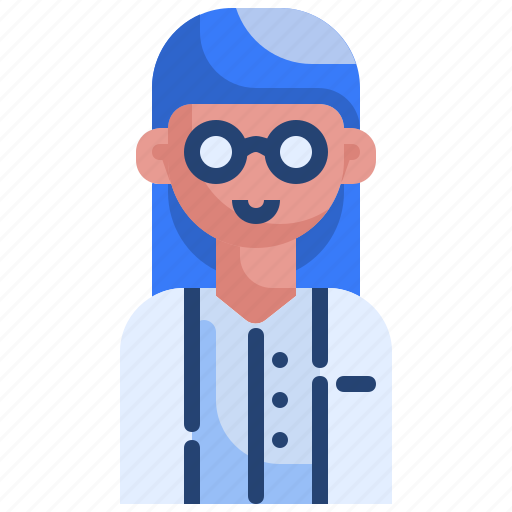 Scientist, experiment, professional, specialist, avatar, chemical, woman icon - Download on Iconfinder