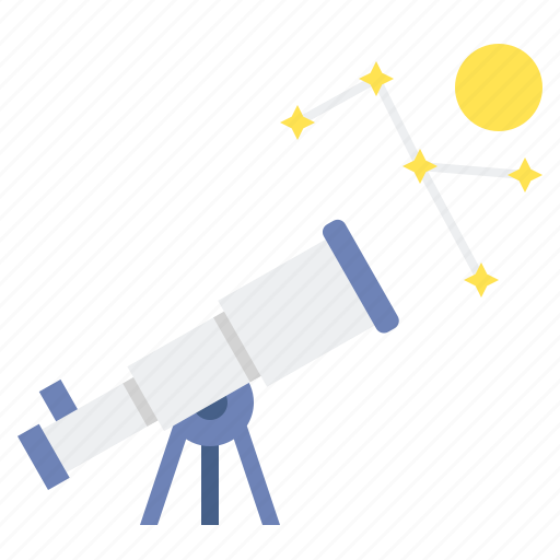 Astronomy, stars, telescope icon - Download on Iconfinder