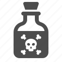 bottle, deadly, poison, potion, skull, toxic