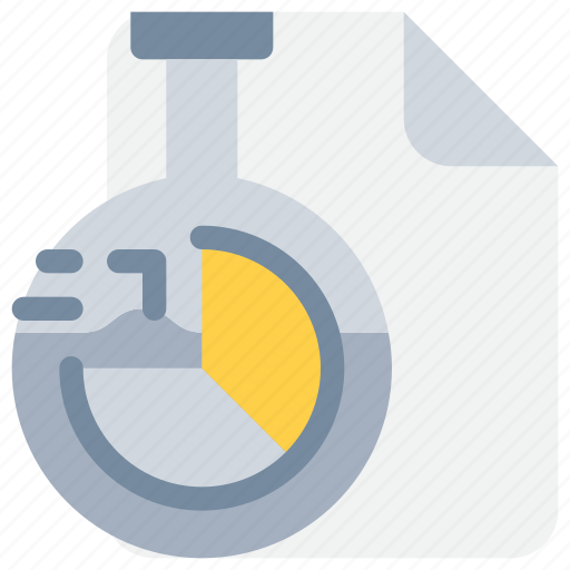 Document, flask, laboratory, report, science, scientific, study icon - Download on Iconfinder