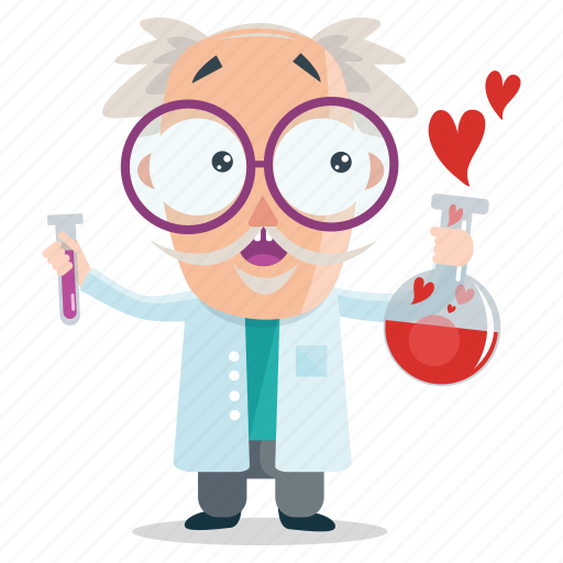Chemistry, emoji, emoticon, love, man, scientist, sticker icon - Download on Iconfinder