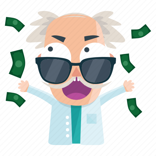 Emoji, emoticon, man, money, scientist, sticker icon - Download on Iconfinder