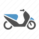 bike, delivery, moped, motor scooter, motorbike, motorcycle, scooter
