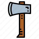 axe, chop, construction, weapon