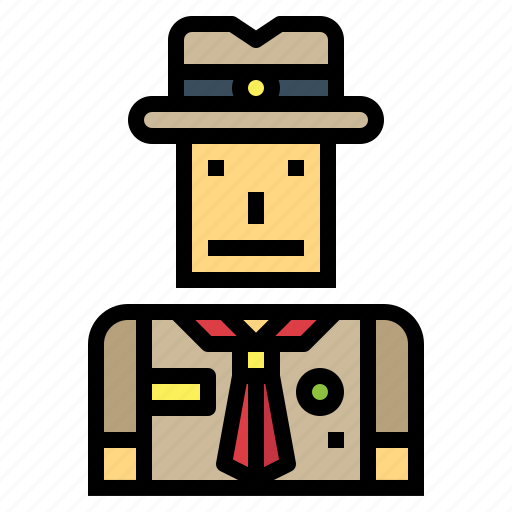 Badge, boy, hobbies, people, scout icon - Download on Iconfinder