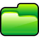 Folder, open, green icon - Free download on Iconfinder
