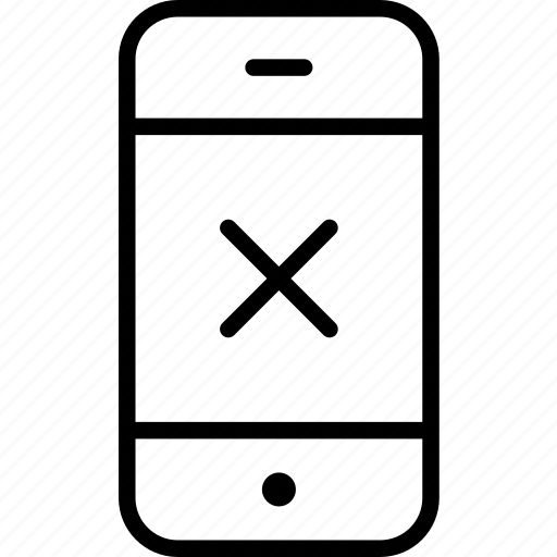 Closed, device, message, phone, rejected, screen icon - Download on Iconfinder
