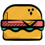 burger, hamburger, beefburger, cheeseburger, junk food 
