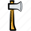 axe, ax, hatchet, lumberjack, weapon 