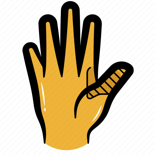 Hand, hand palm, highfive, finger, gesture icon - Download on Iconfinder