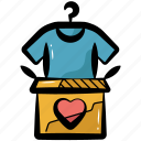 tshirt, t-shirt, thrift, box, present