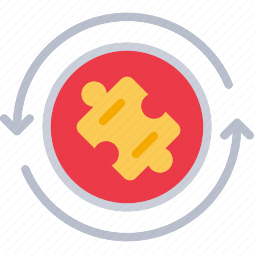 Scrum, development, producttesting, test, puzzle, solution icon - Download on Iconfinder