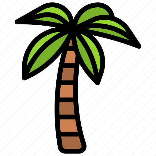 Coconut, tree, palm, tropical, plant, beach icon - Download on Iconfinder