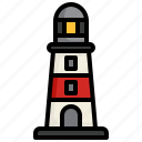 lighthouse, light, ocean, tower, building
