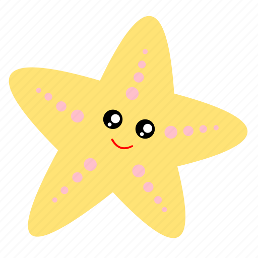 Starfish, sea, summer, ocean, beach, cute, star icon - Download on Iconfinder
