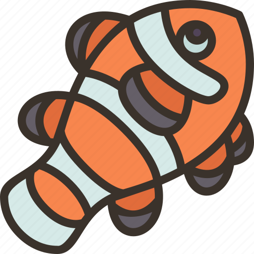 Clownfish, fish, marine, wildlife, aquarium icon - Download on Iconfinder