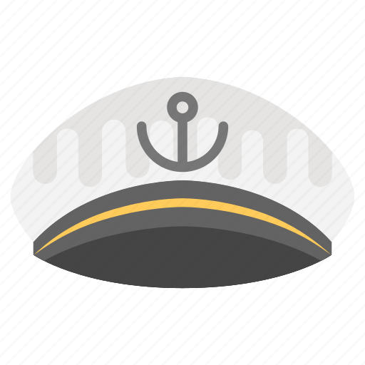 Captain cap, navy captain hat, ship captain cap, yacht captain cap icon - Download on Iconfinder