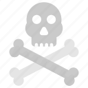 danger sign, death skull, pirate symbol, skull and crossbone, warning sign 