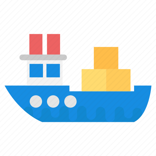 Cargo ship, containers ship, freight ship, shipment, shipping icon - Download on Iconfinder