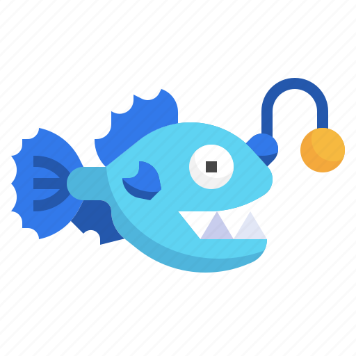 Anglerfish, fish, animal, kingdom, animals icon - Download on Iconfinder