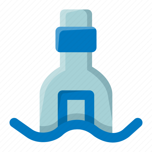 Bottle, help, message, message in a bottle, ocean, sea, water icon - Download on Iconfinder