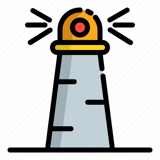 Lamp, light, lighthouse, sea icon - Download on Iconfinder