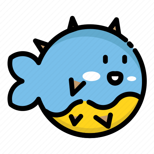 Fish, puffer, sea, seafood icon - Download on Iconfinder