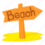 beach, beach pointer, cartoon, holiday, sand, tourism, vacation 