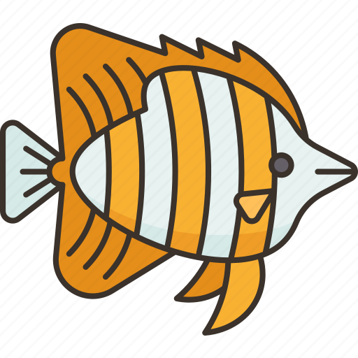 Fish, butterfly, animal, coral, aquarium icon - Download on Iconfinder